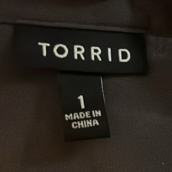 Torrid Lexie Gray‎ Hi-Lo Chiffon Tunic Size 1/1X  #11437435 - Picture 10 of 12